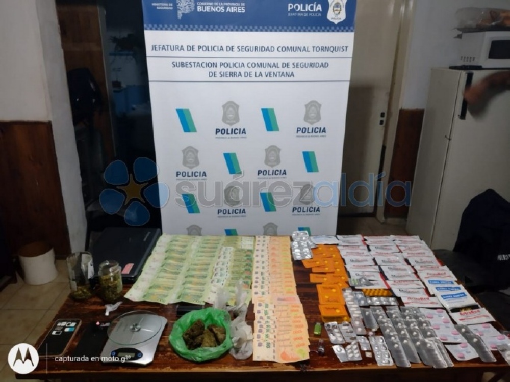 Allanamiento positivo en Villa La Arcadia: secuestraron gran cantidad de drogas y dinero en efectivo en el cerro Ceferino

