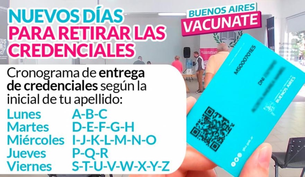 Continúa la entrega de credenciales a personas que registran vacunación Covid
