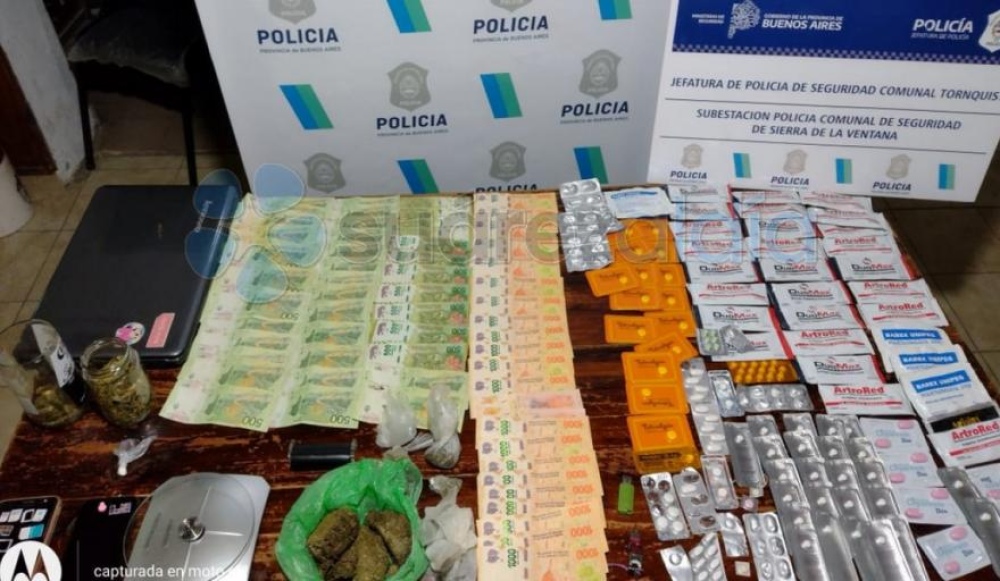 Allanamiento positivo en Villa La Arcadia: secuestraron gran cantidad de drogas y dinero en efectivo en el cerro Ceferino
