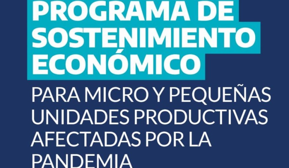 Programa de sostenimiento económico para micro y pequeñas unidades productivas afectadas por la pandemia
