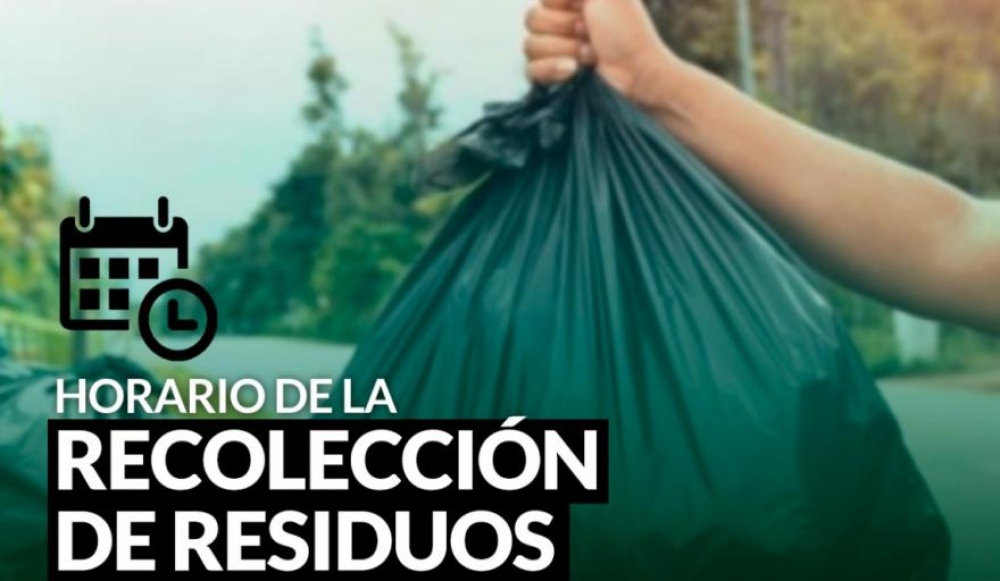 Horario de recolección de residuos durante el feriado del lunes 11 de octubre
