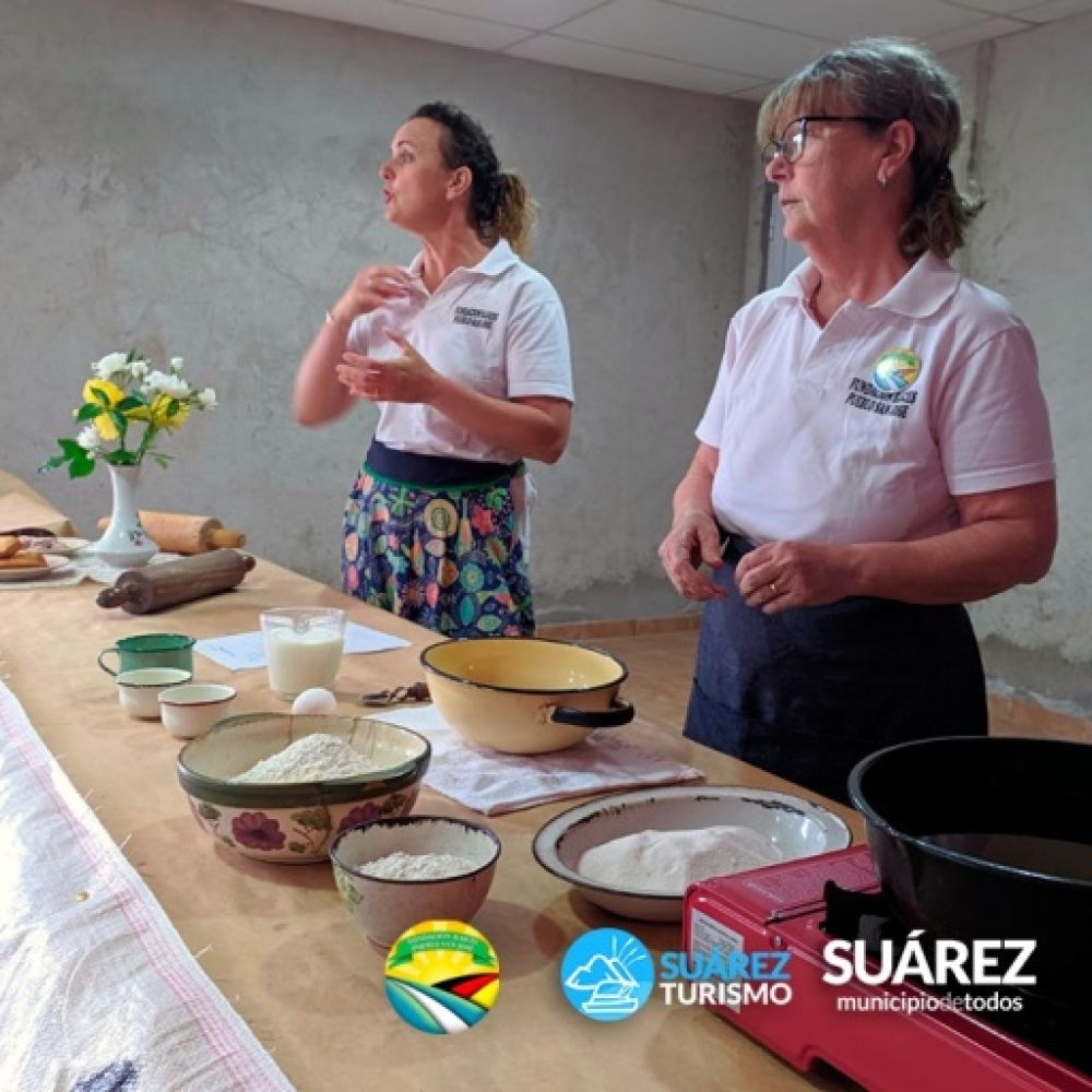 Con el sabor de la gastronomía alemana se desarrolló un taller de cocina en Pueblo San José
