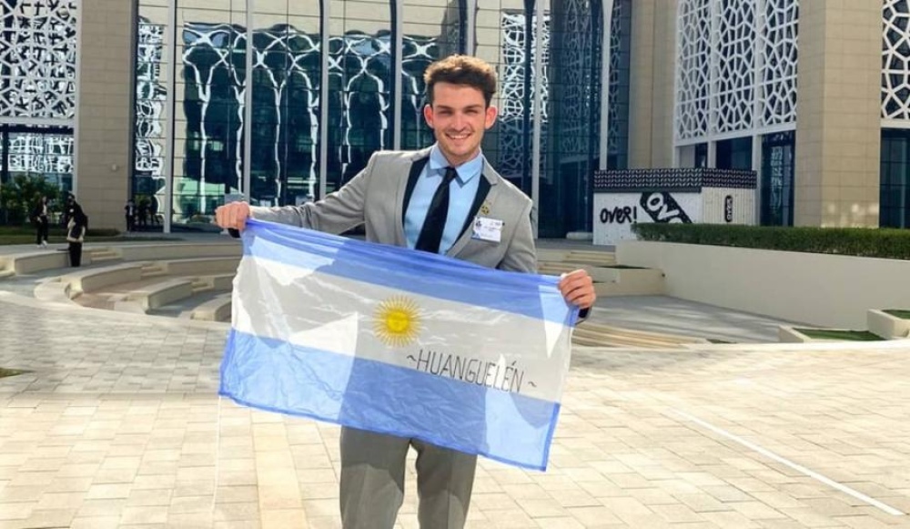 Gerónimo Lampón llevó a la Argentina a lo más alto en la competencia de Naciones Unidas
