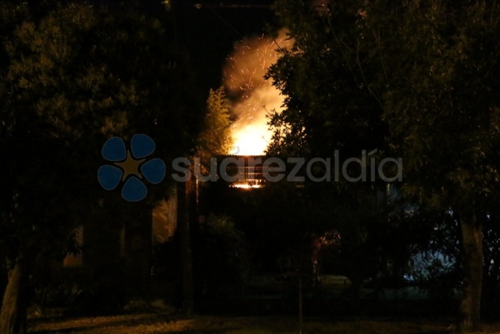 Se incendió un galpón en pueblo San José
