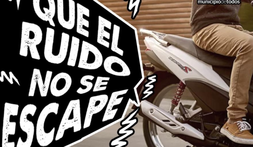 “Que el ruido no se escape”, la campaña del municipio para controlar los escapes libres en motos
