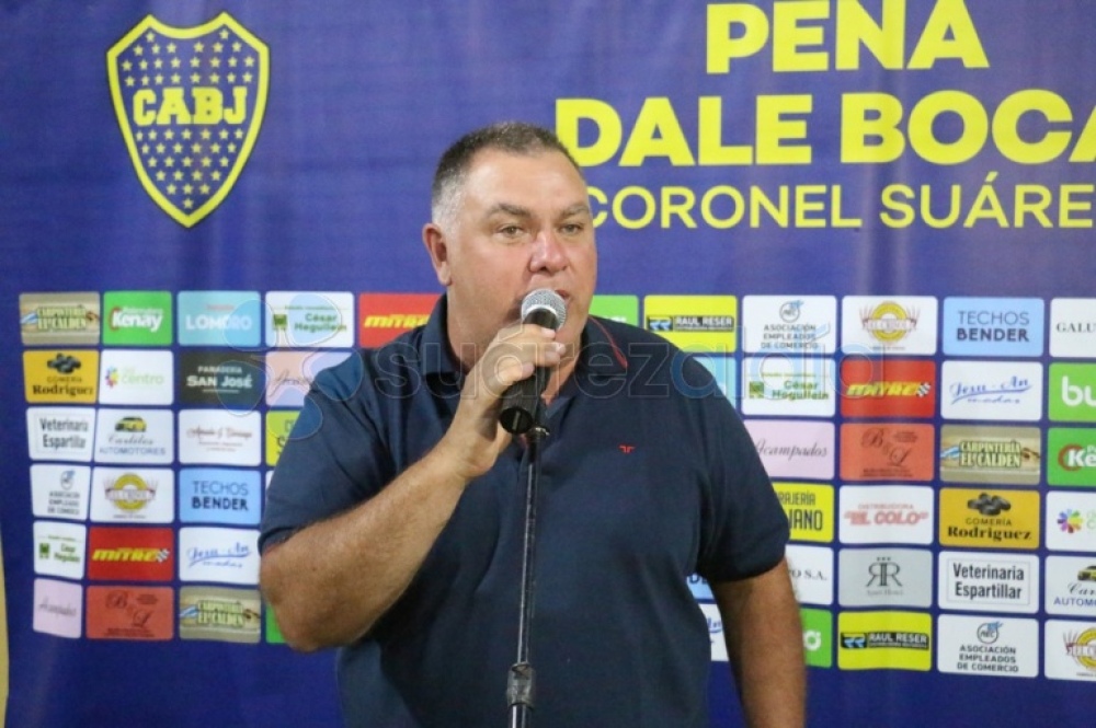 La peña “Dale Boca” inauguró su cancha de fútbol 5, única en el distrito de pasto natural
