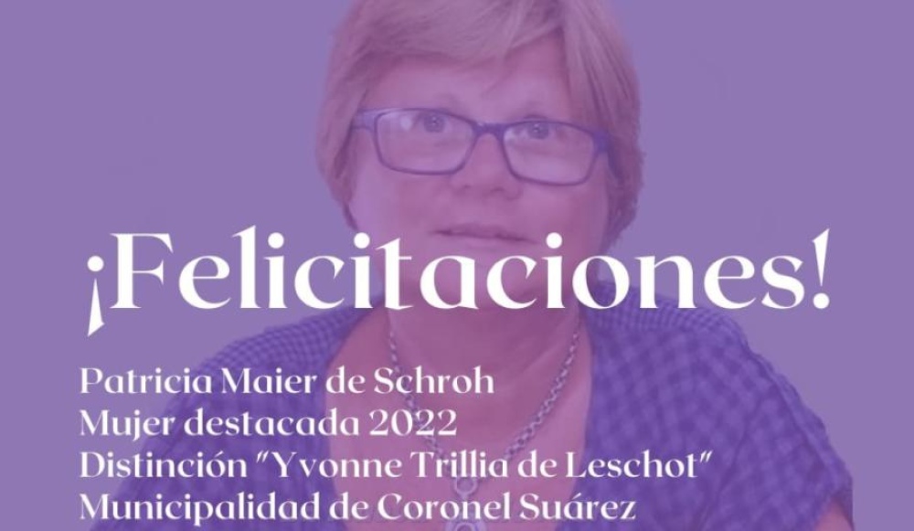 El Progreso felicitó a Patricia Maier por la distinción Yvonne Trillia de Leschot
