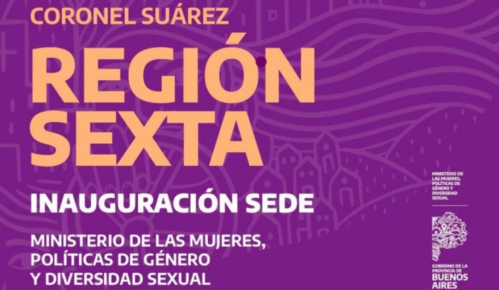 La ministra Díaz inaugurará hoy en Coronel Suarez la sede del ministerio de las Mujeres, Política de Género y Diversidad Sexual PBA
