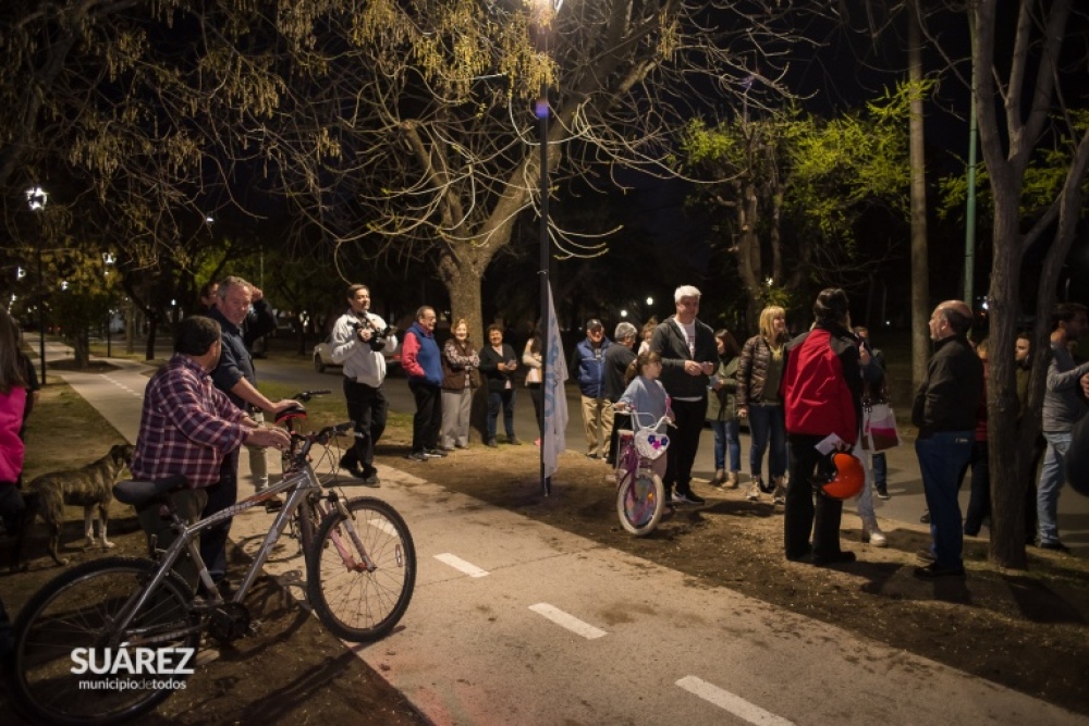 Con el acompañamiento de la población se inauguró la ciclovía sobre avenida Sixto Rodríguez

