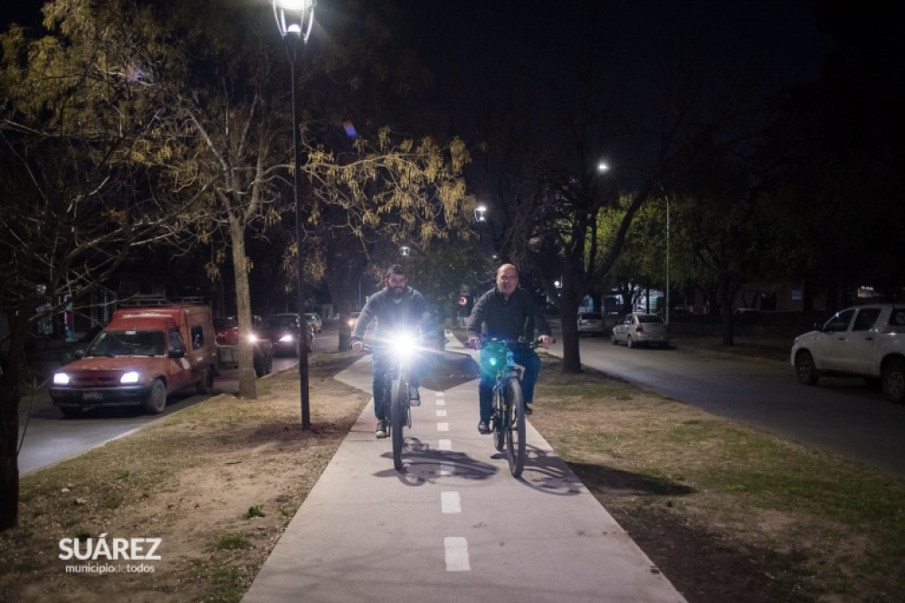Con el acompañamiento de la población se inauguró la ciclovía sobre avenida Sixto Rodríguez
