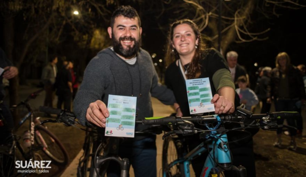 Bicicletaria “Fratelli” repartió folletería en donde expresó interesante consejos de Seguridad en el uso de las bicisendas
