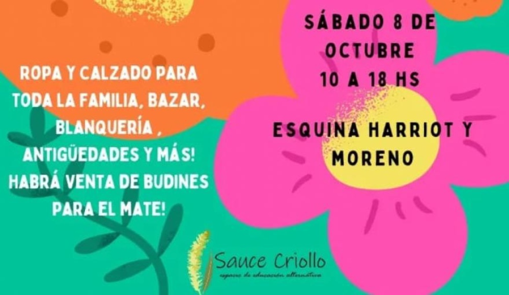 Sauce Criollo programa un nuevo mercadito de pulgas para este sábado
