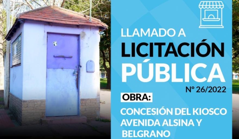 La Municipalidad licitará la concesión del kiosco de Alsina y Belgrano
