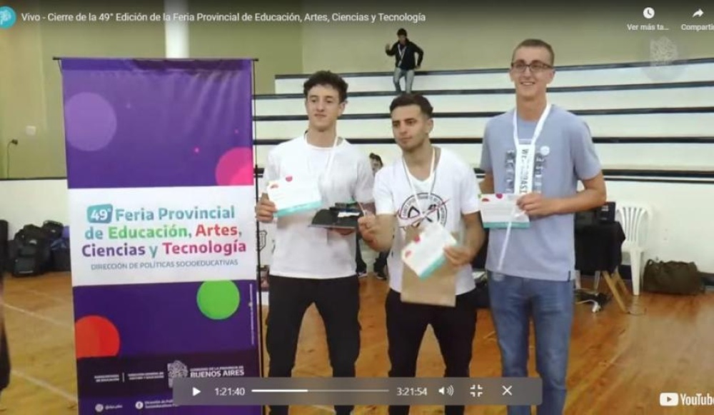 Expo Técnica y premiación del equipo de Robótica en la Feria Provincial de las Ciencias
