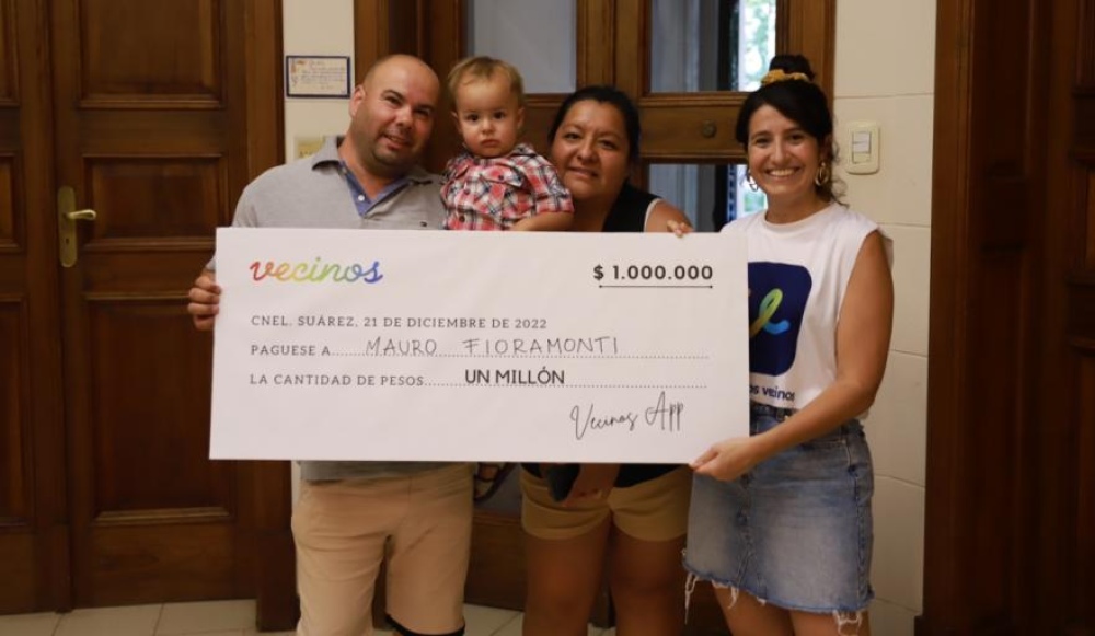 ¡Habemus Vecino ganador de un millón de pesos!
