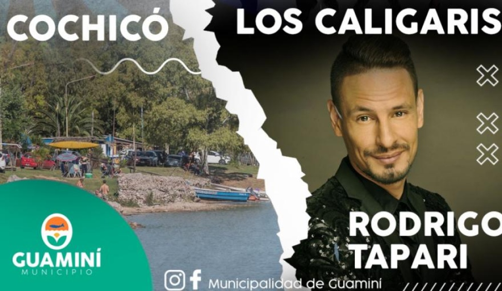 Rodrigo Tapari y Los Caligaris se presentan en Cochicó esta noche

