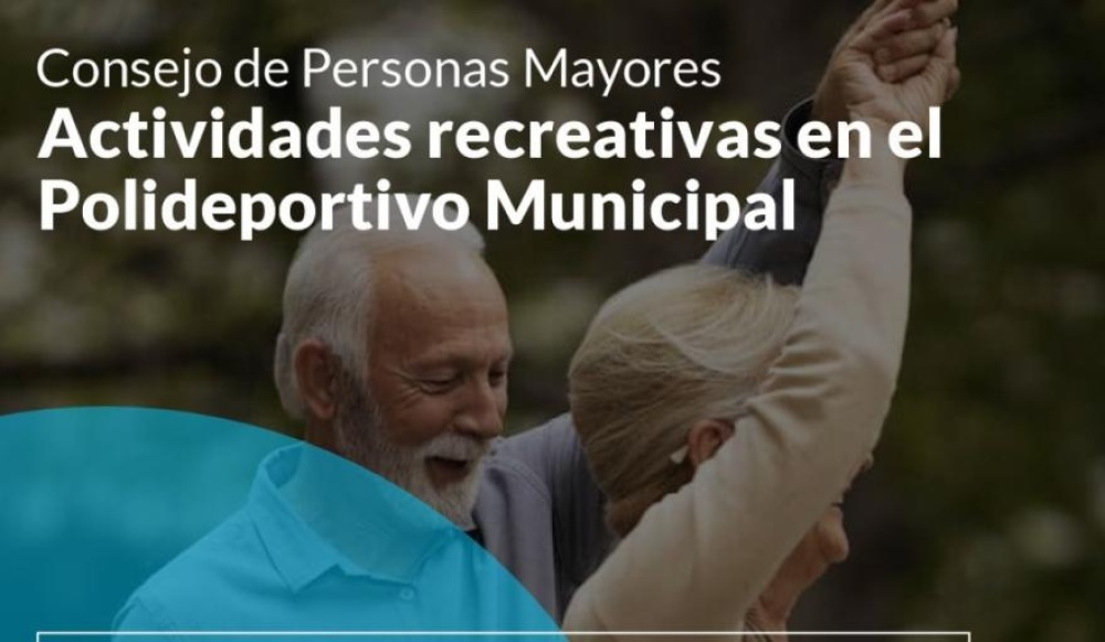 Consejo de Personas Mayores: actividades recreativas en el Polideportivo Municipal
