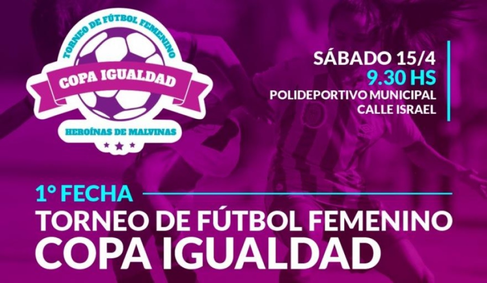 Coronel Suárez será sede de la 1° fecha del torneo de fútbol femenino “Copa Igualdad”
