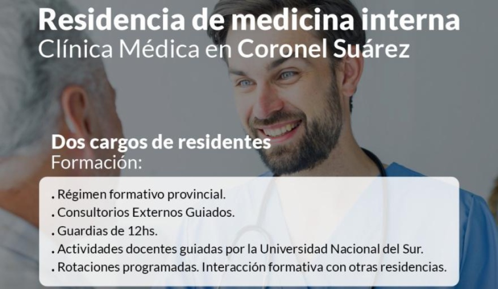 Coronel Suárez ingresó al sistema provincial de formación de especialistas médicos

