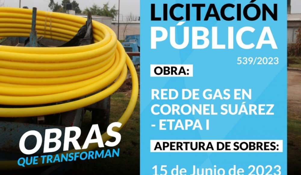 Ampliarán la red de gas de Coronel Suárez
