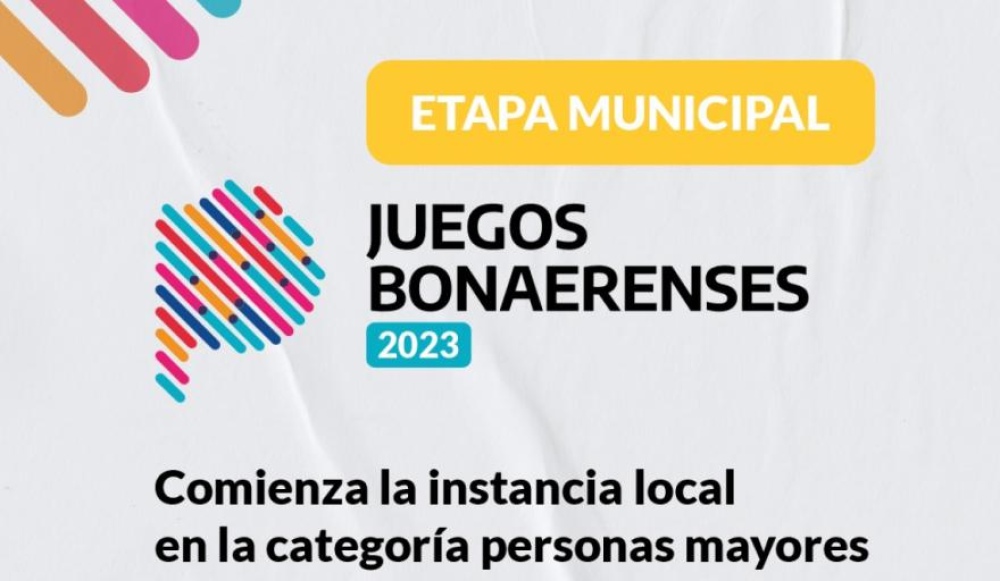 Comienza la instancia local de los Juegos Bonaerenses en la categoría personas mayores
