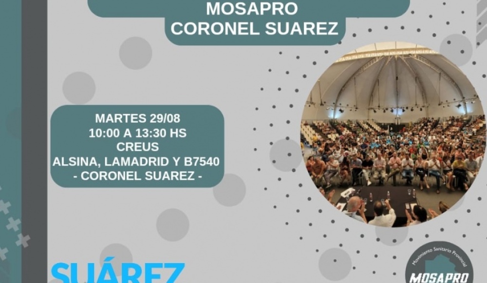 Primer plenario de MoSaPro en Coronel Suárez
