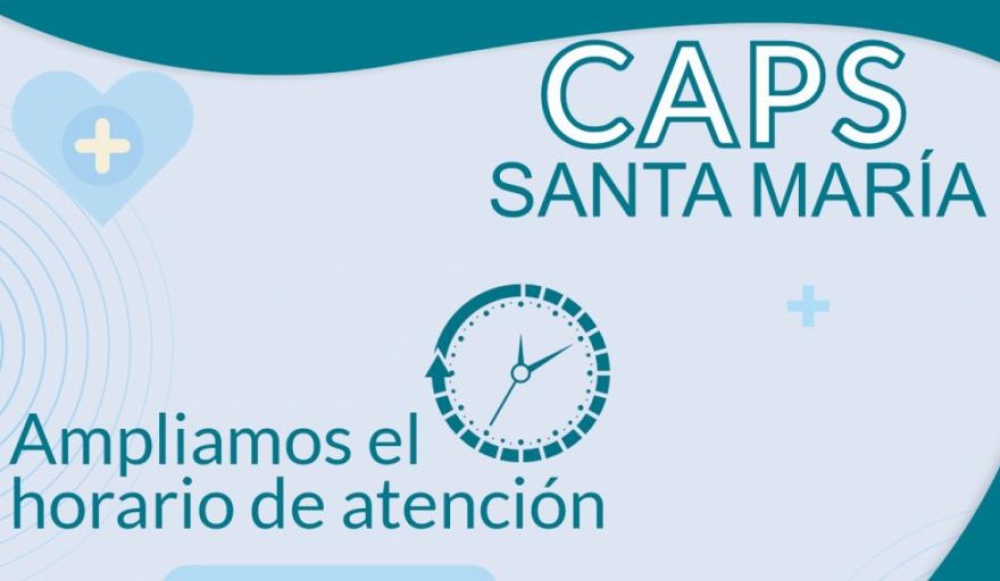 El CAPS de Santa Maria amplió su horario de atención: 7 a 20 horas
