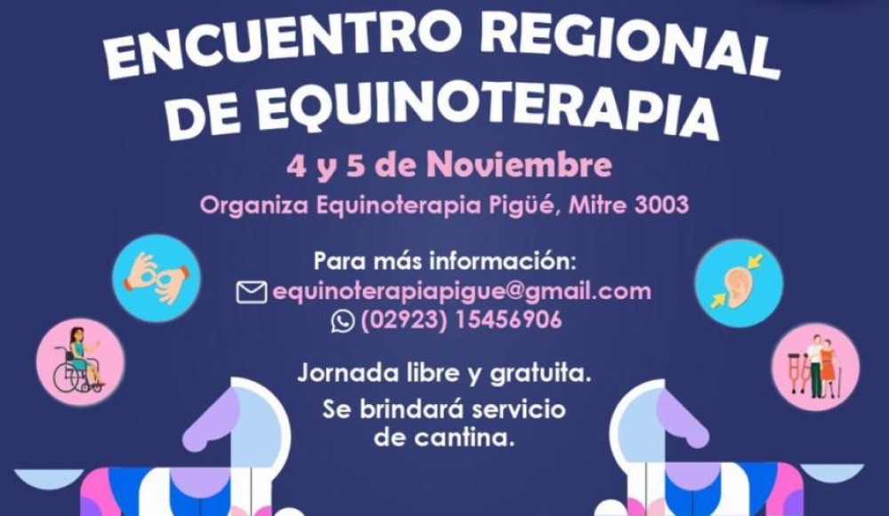 Este fin de semana habrá un encuentro regional de equinoterapia en Pigüé
