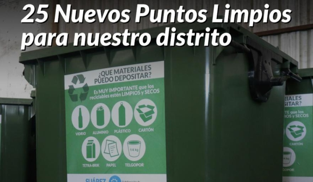 El municipio sumó 25 nuevos Puntos Limpios para el distrito de Coronel Suárez
