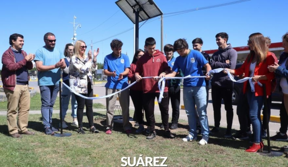 La Escuela Técnica y el Municipio inauguraron un inflador sustentable para la comunidad
