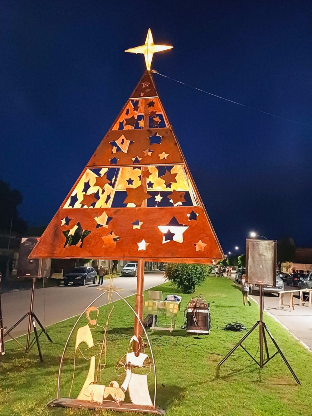 Fundación Raíces encendió el árbol navideño de San José