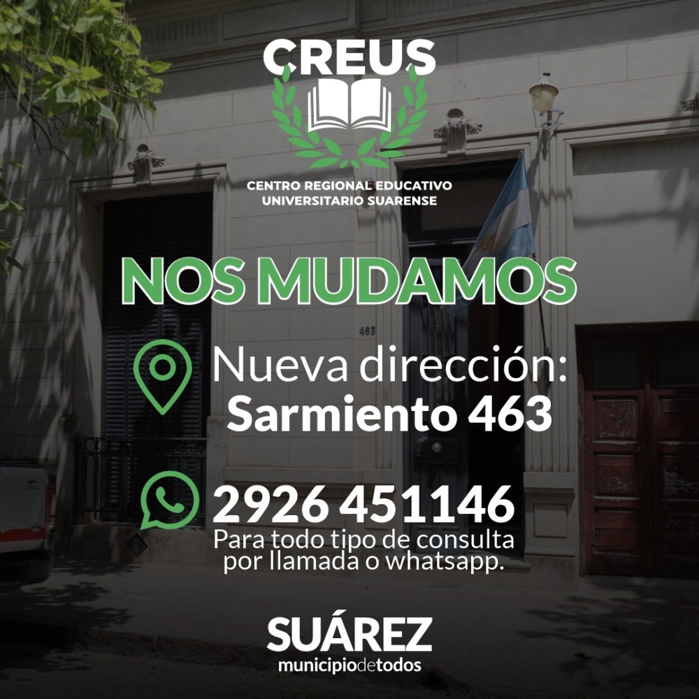 CREUS se trasladó a sede de calle Sarmiento 