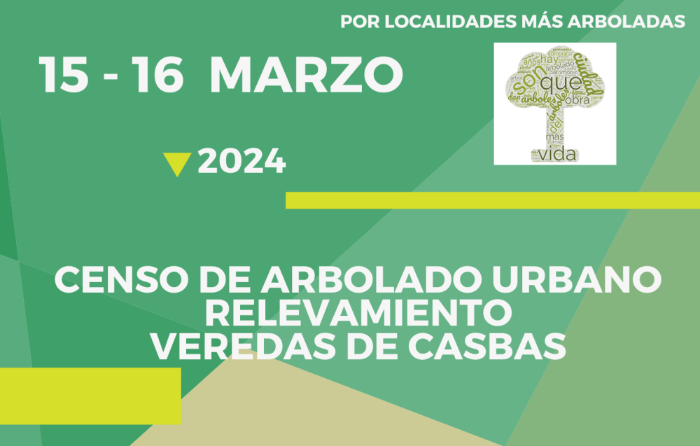 La carrera de Paisajismo del Instituto 160 colaboró en el censo del arbolado urbano de Casbas