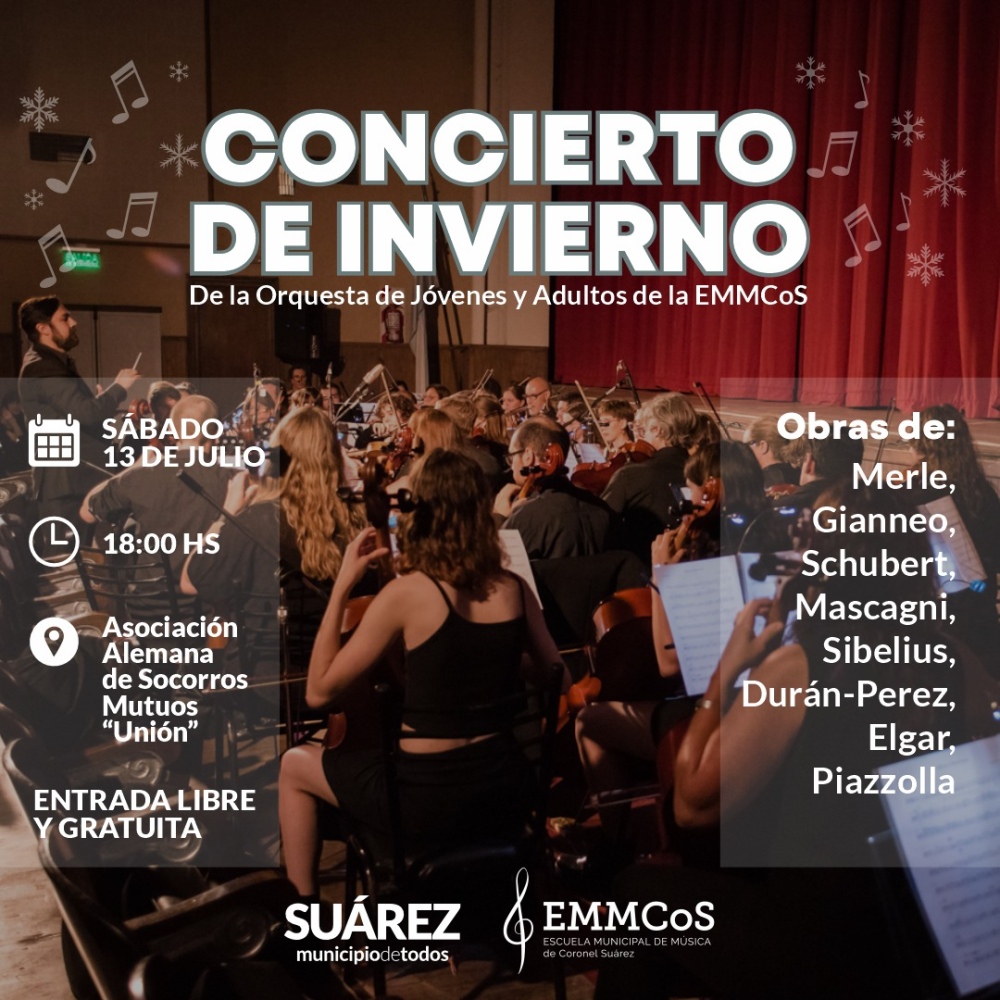 Concierto de Invierno de la Orquesta de Jóvenes y Adultos de la EMMCoS