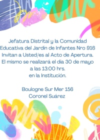 Hoy a las 13 comienza a funcionar el Jardin 916 de los barrios Altos Balcarce y Rosario