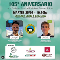 La Sociedad Rural de Coronel Suárez organiza dos charlas en el marco de su 105 aniversario