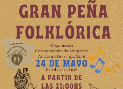Gran peña folklórica del Hogar de Ancianos "Domingo Goñi"