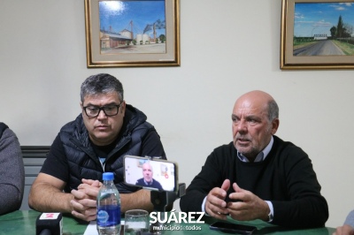 Ricardo Moccero presentó al nuevo delegado de Huanguelén, Diego García